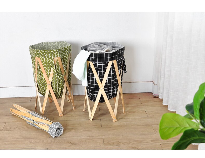 Modern Simple Foldable Creative Large Foldable Laundry Basket - Image 16