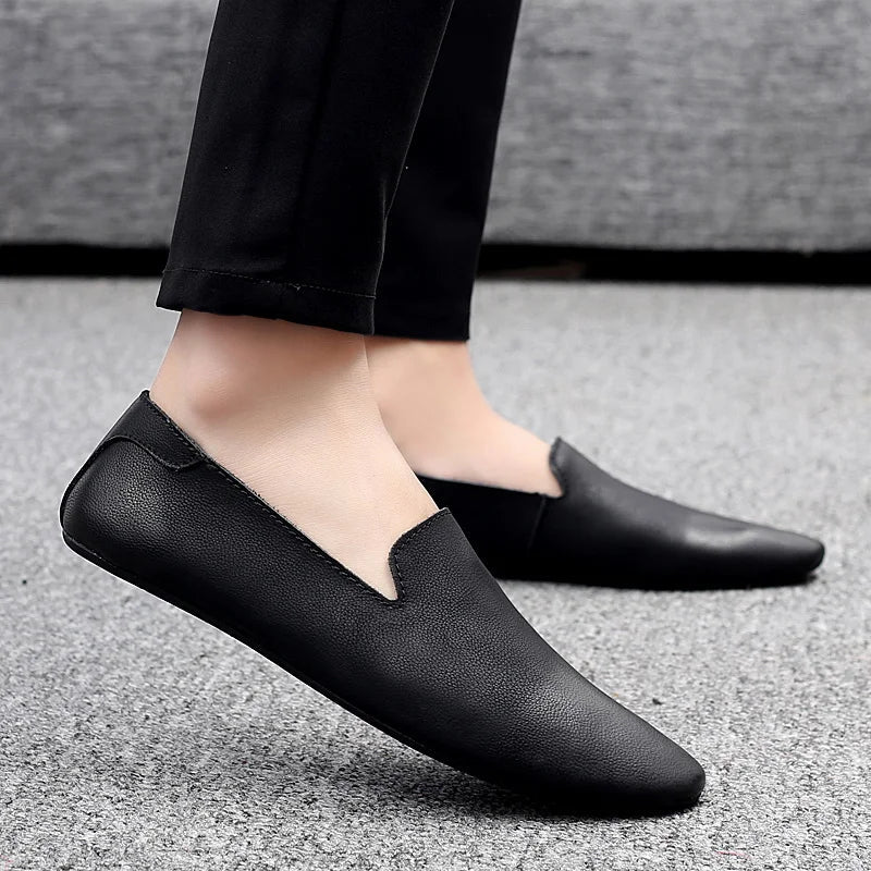 Leather Comfort Slip-on Men Shoes - Image 2