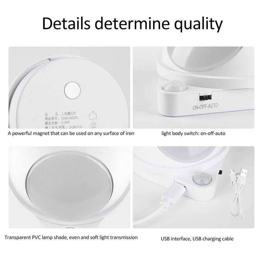 360 Rotating Water Drop Magnetic Night Lamp - Image 5