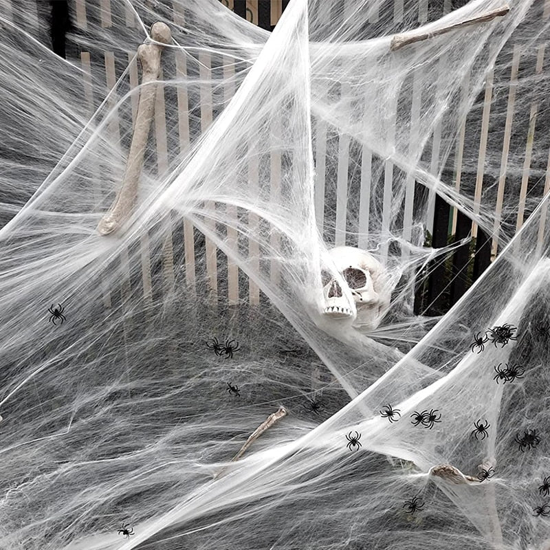 Artificial Stretchy Cobweb Halloween Decoration - Image 0