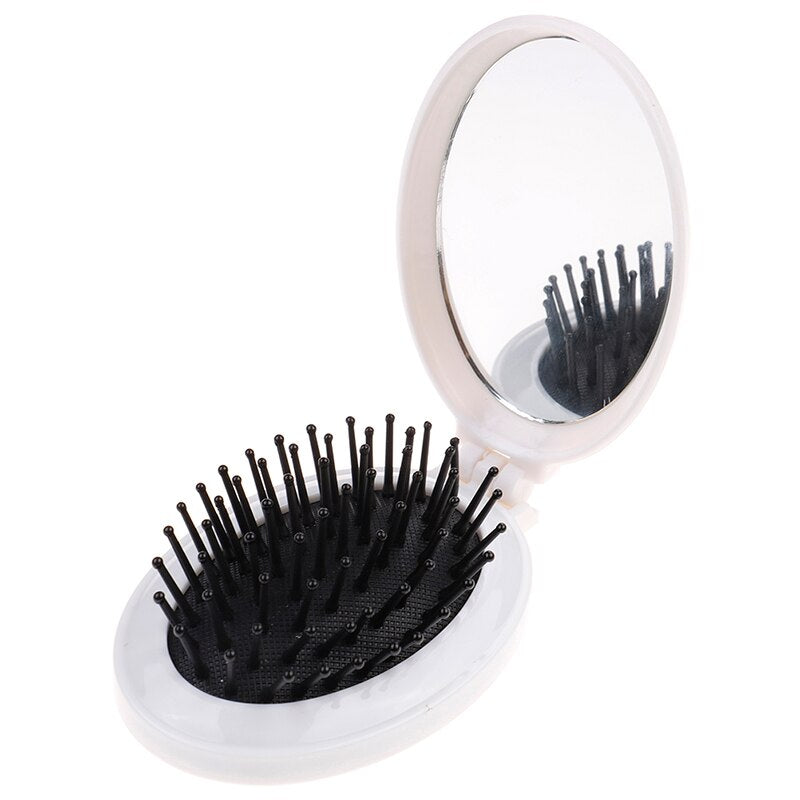 Pocket Beauty Mini Travel Hair Brush Mirror - Image 7