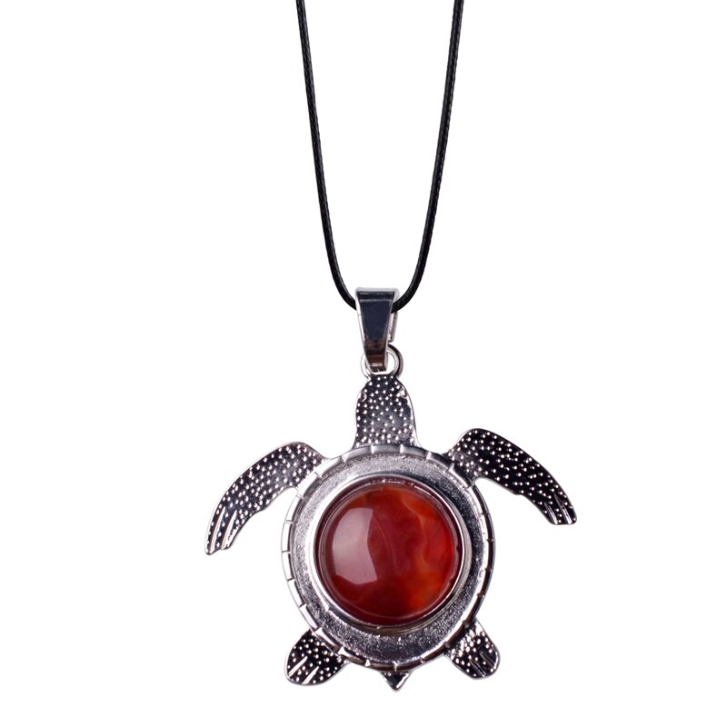 Sea Turtle Natural Stone Necklace - Image 4