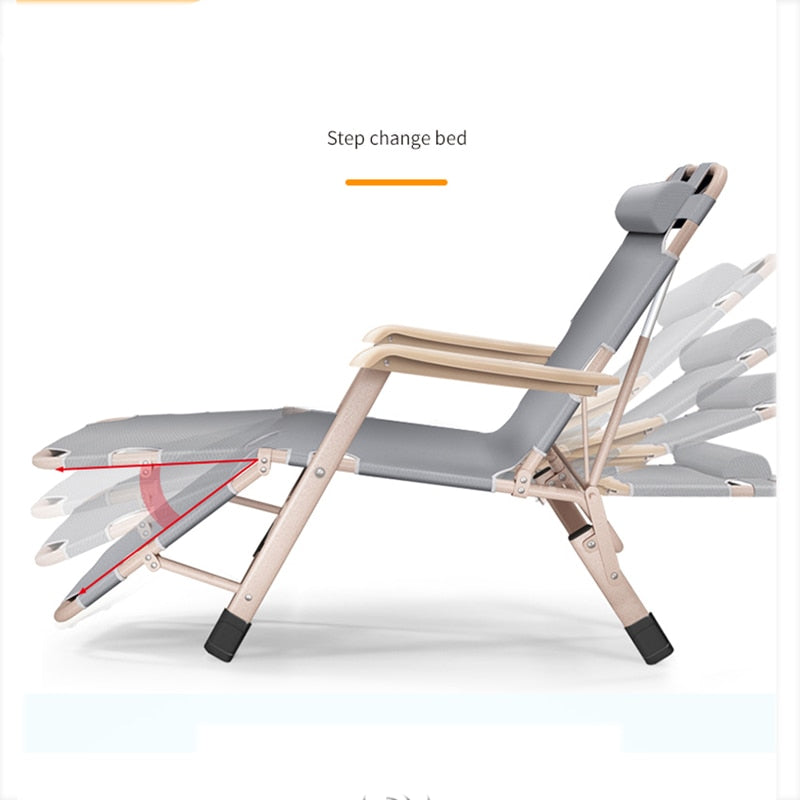 Foldable Metal Modern Camping Lounge Chair - Image 4