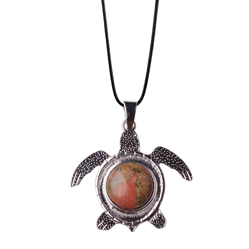 Sea Turtle Natural Stone Necklace - Image 11