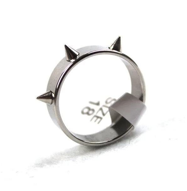 Gothic Style Armor Stainless Steel Self-Defense Ring - Image 2