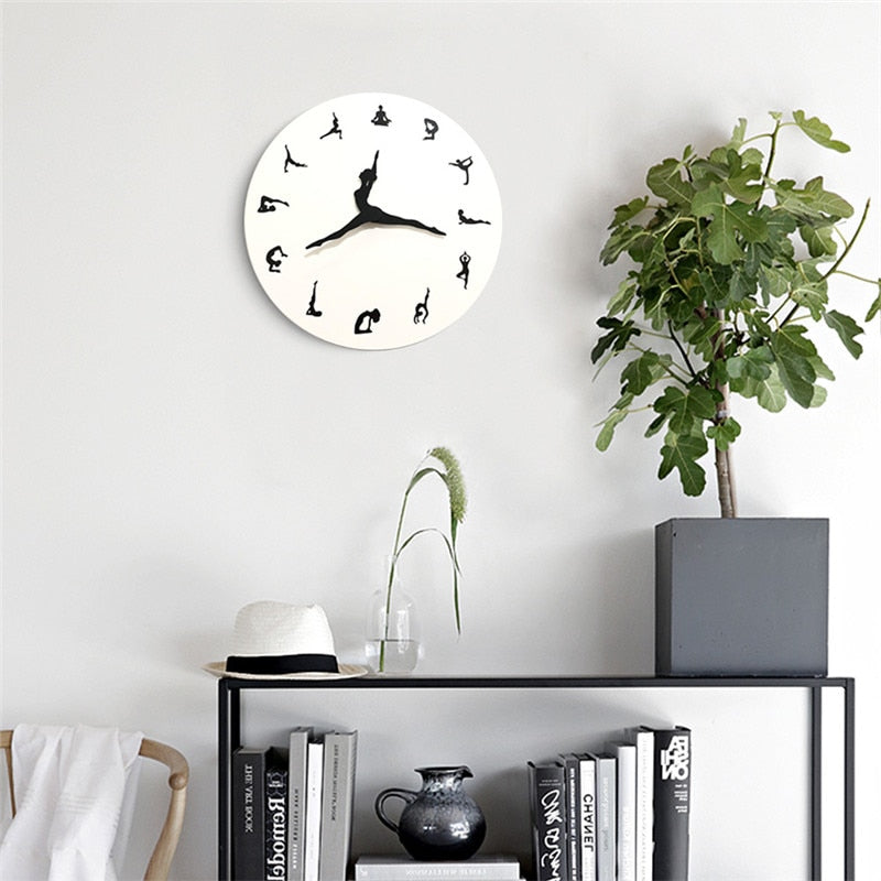 Yoga Time Decorative Wall Clock - Image 4