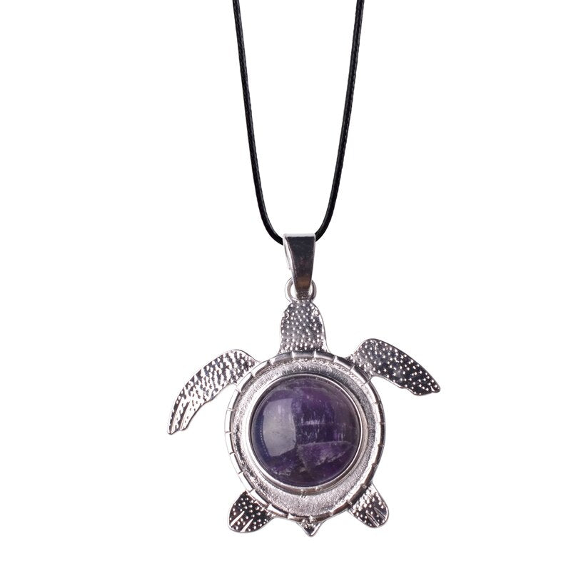 Sea Turtle Natural Stone Necklace - Image 8