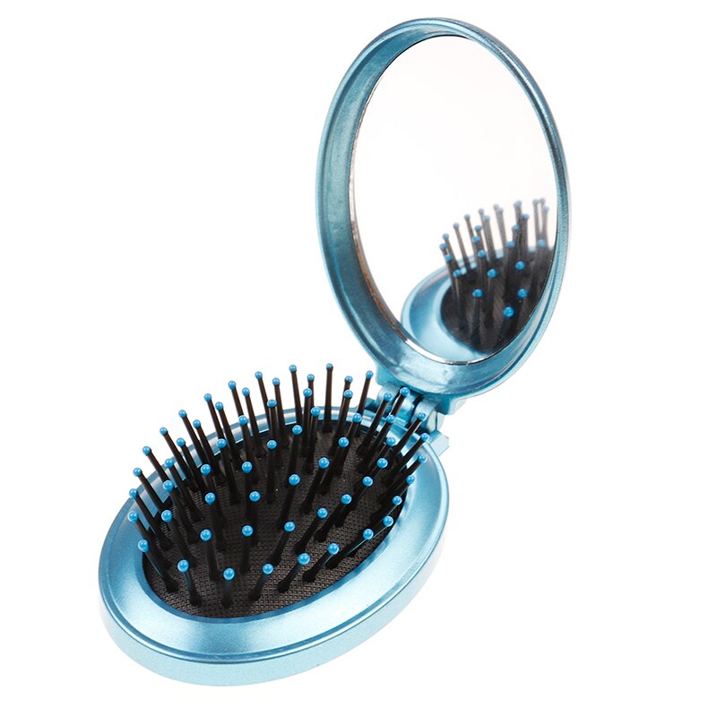 Pocket Beauty Mini Travel Hair Brush Mirror - Image 3