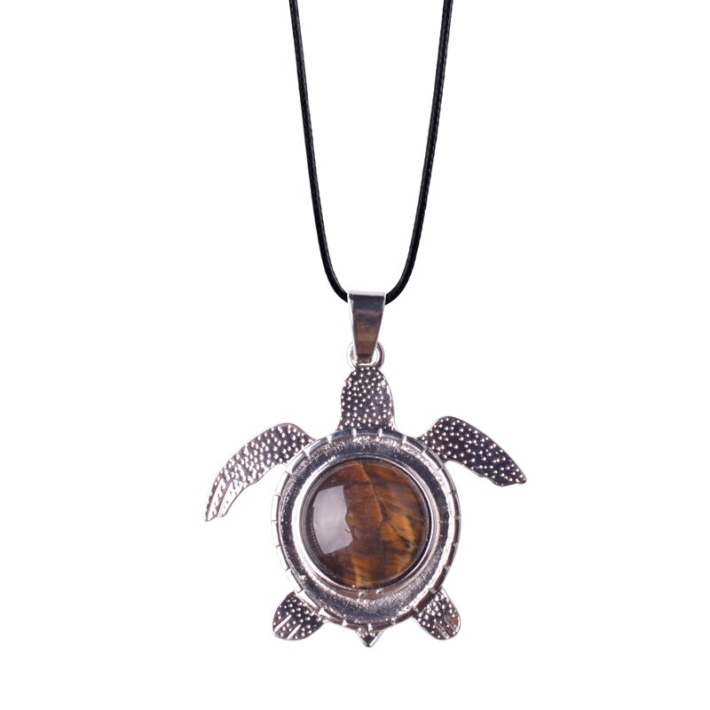 Sea Turtle Natural Stone Necklace - Image 6