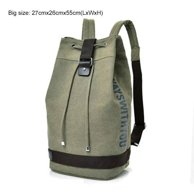 Nomad Friendly Canvas Bucket Bag Backpack - Image 15