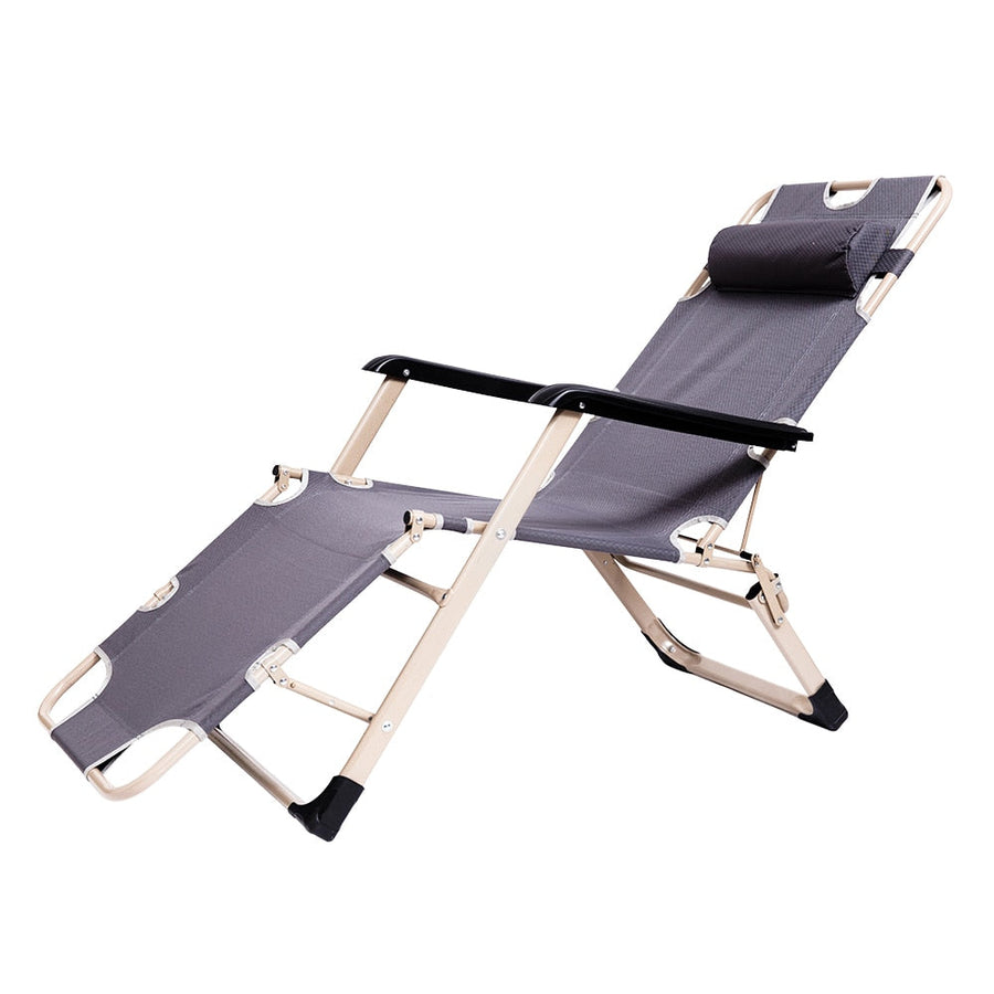Foldable Metal Modern Camping Lounge Chair - Image 3