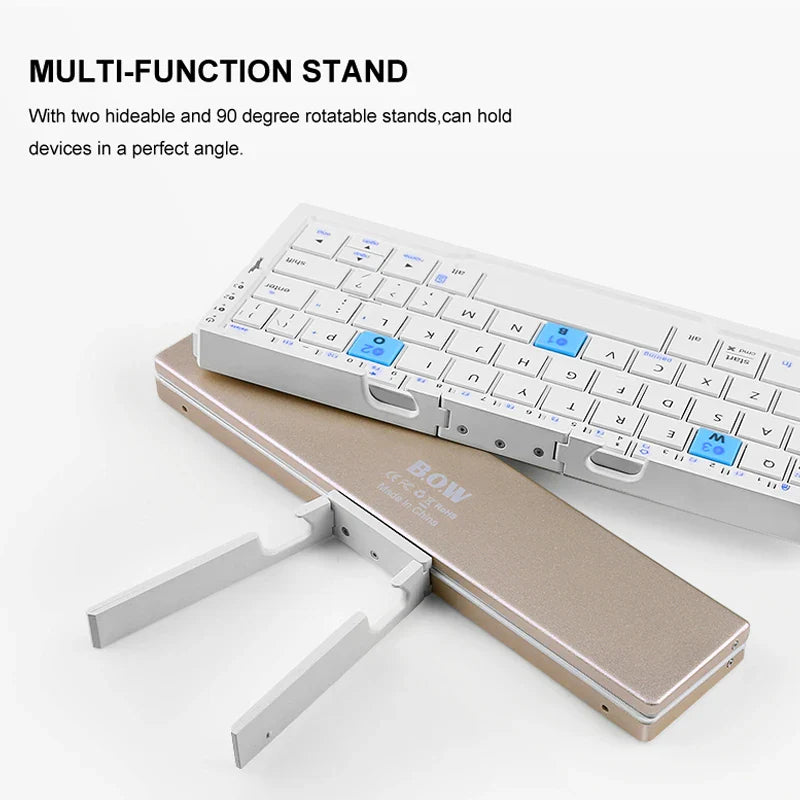 Multi-Device Connection Mini Foldable Bluetooth Keyboard - Image 1