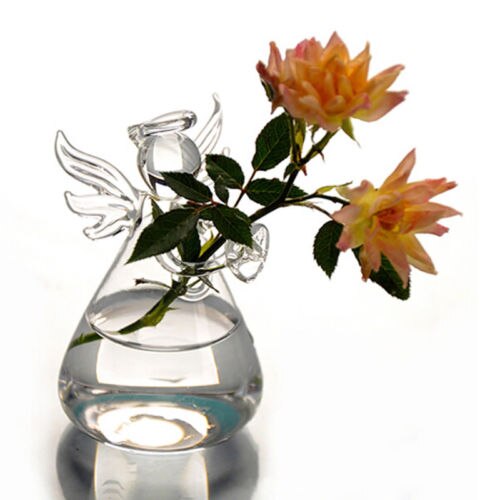 Angel Time Transparent Glass Vase - Image 3