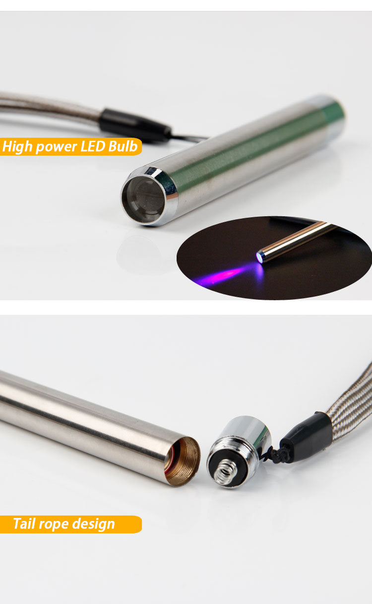 Stainless Steel Mini Pocket Torch Lamp - Image 3
