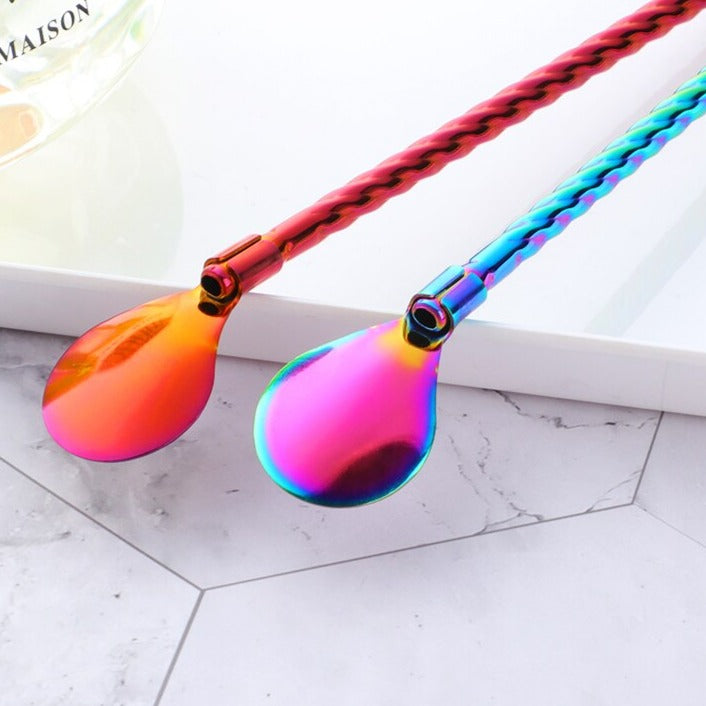 Reusable Long Handle Spoon Straw - Image 4