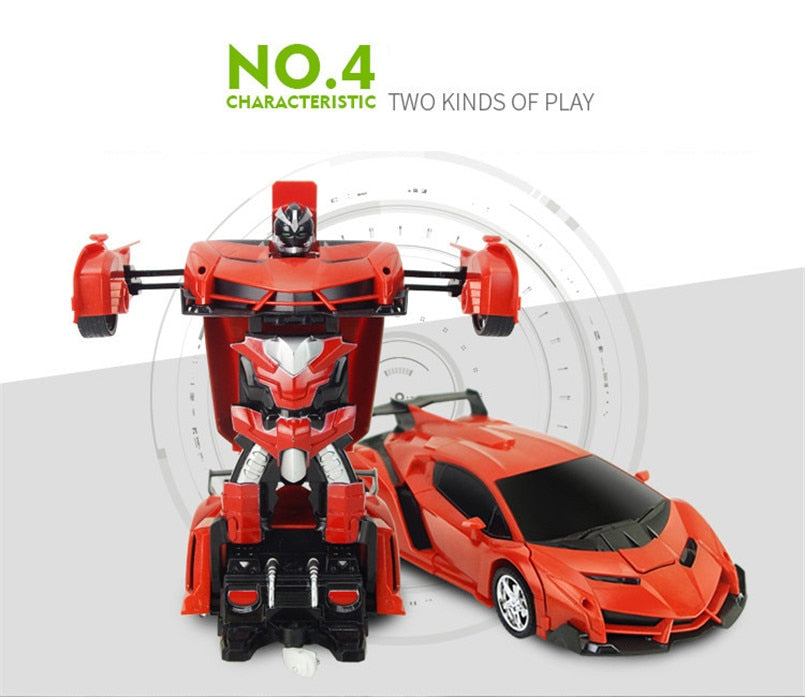 2in1 Robo Racer Transforming RC Car Toy - Image 5