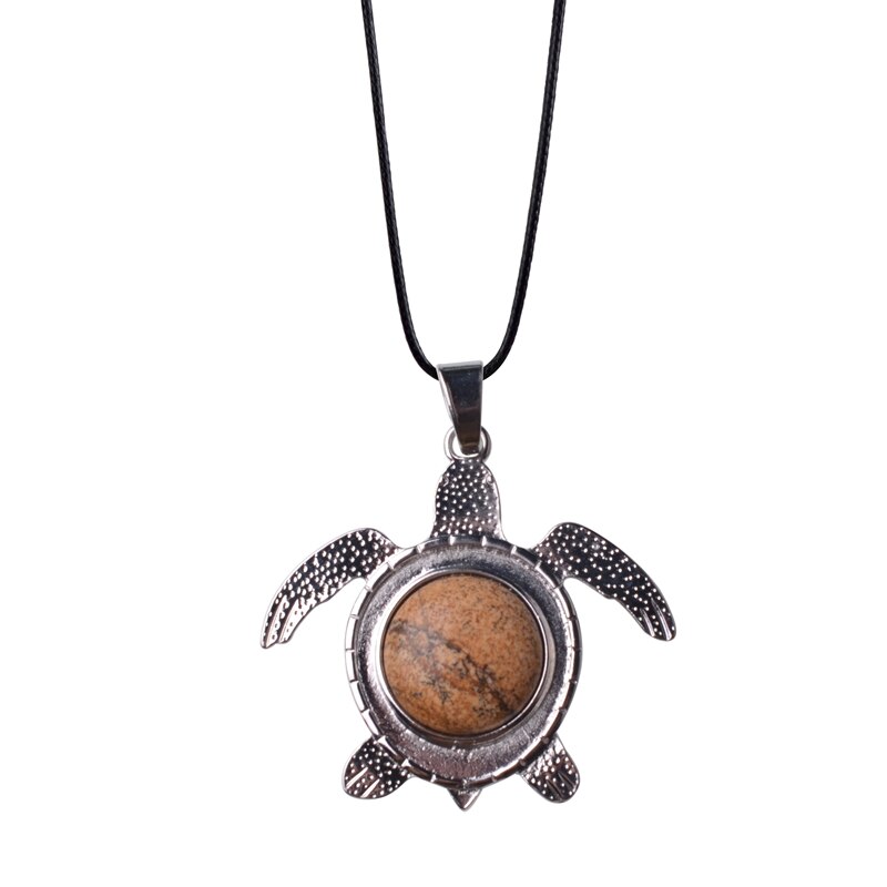 Sea Turtle Natural Stone Necklace - Image 14