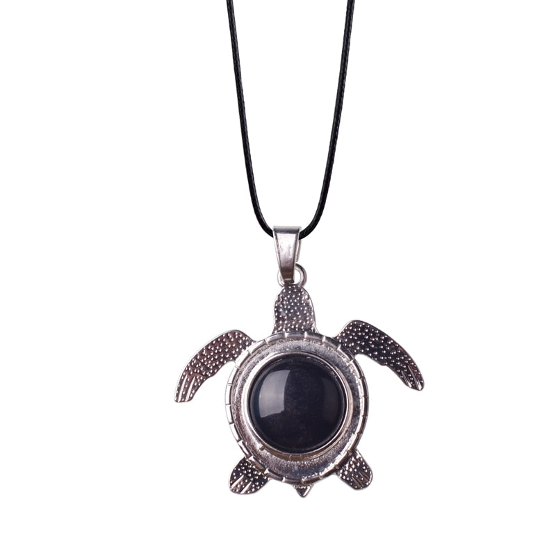 Sea Turtle Natural Stone Necklace - Image 9