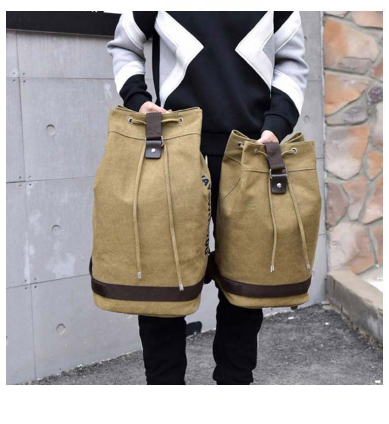 Nomad Friendly Canvas Bucket Bag Backpack - Image 5