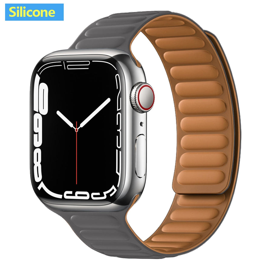 Magnetic Strap Leather Smart Watch Band - Image 21