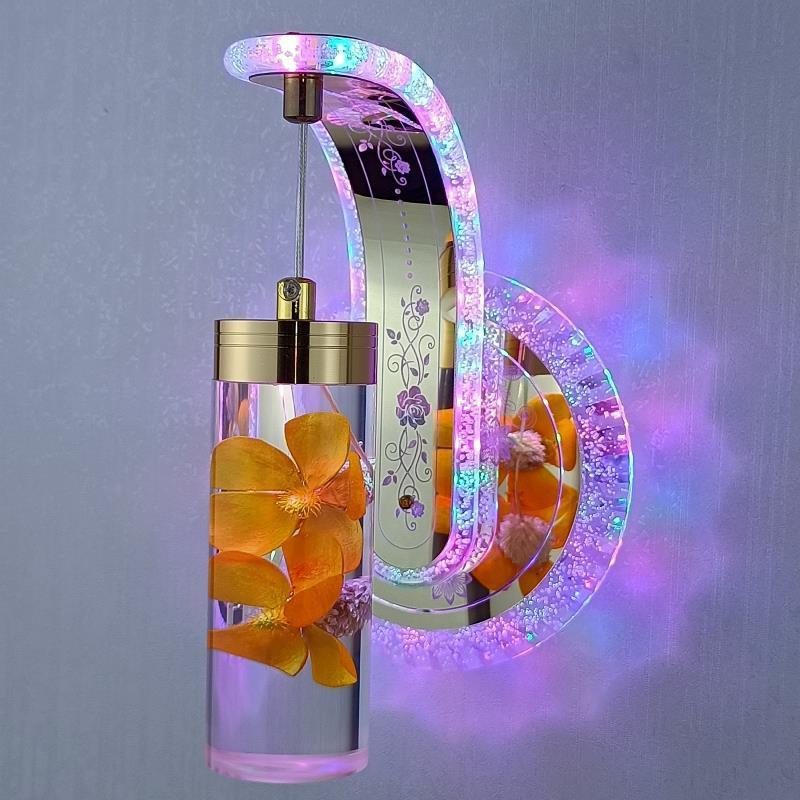 Elegant Crystal Flower Dimming Wall Lamp - Image 18