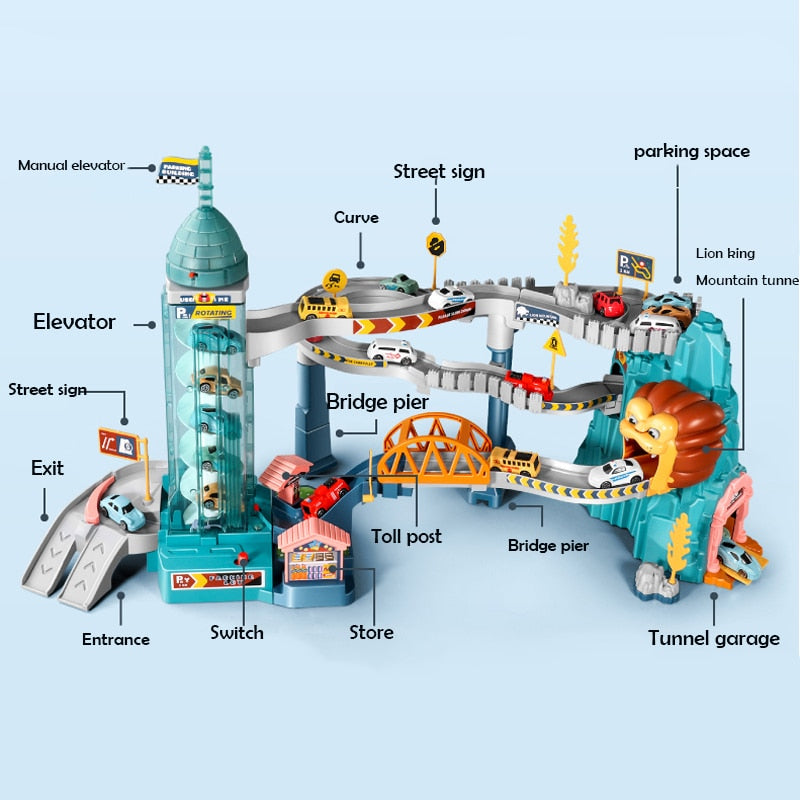 Adventure Parking Lot Racing Car Toys - Image 5