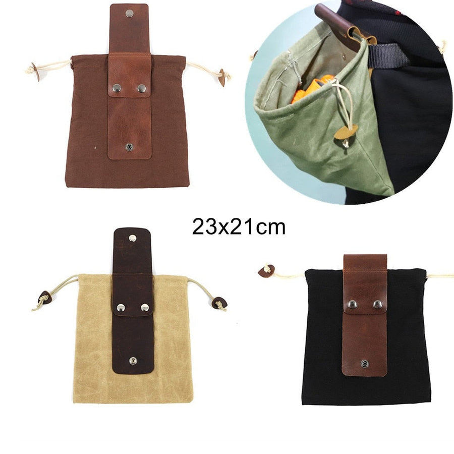 Premium Leather Canvas Hiking Bag - Image 5