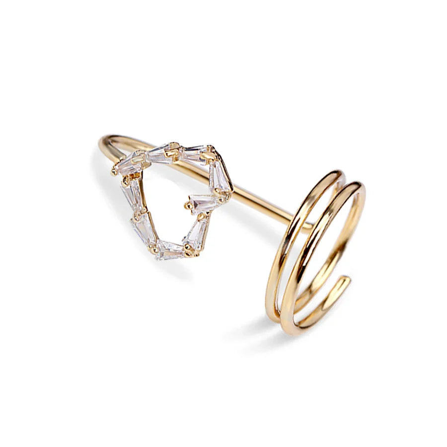 Elegant Fingertip Chic Gothic Slim Metal Nail Rings - Image 16