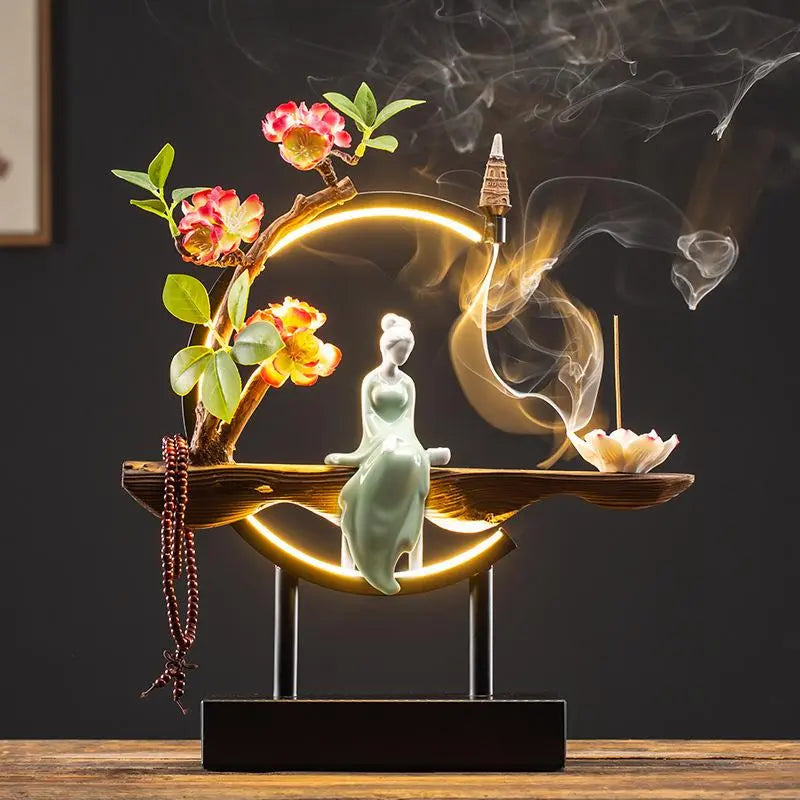 Zen Serenity Waterfall Backflow Incense Burner - Image 10