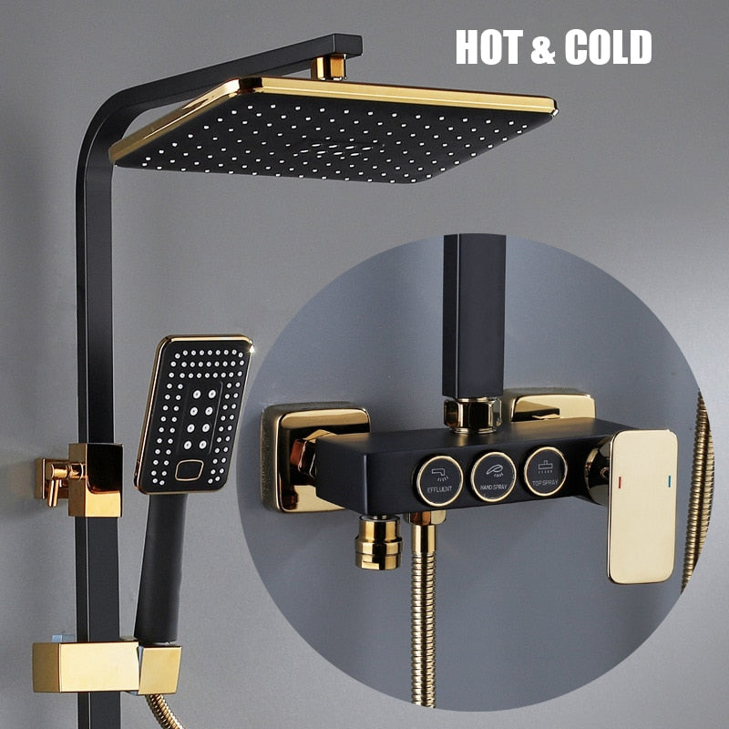 Elegant Digital Wall Mounted Smart Thermostatic Bath Faucet - Image 12