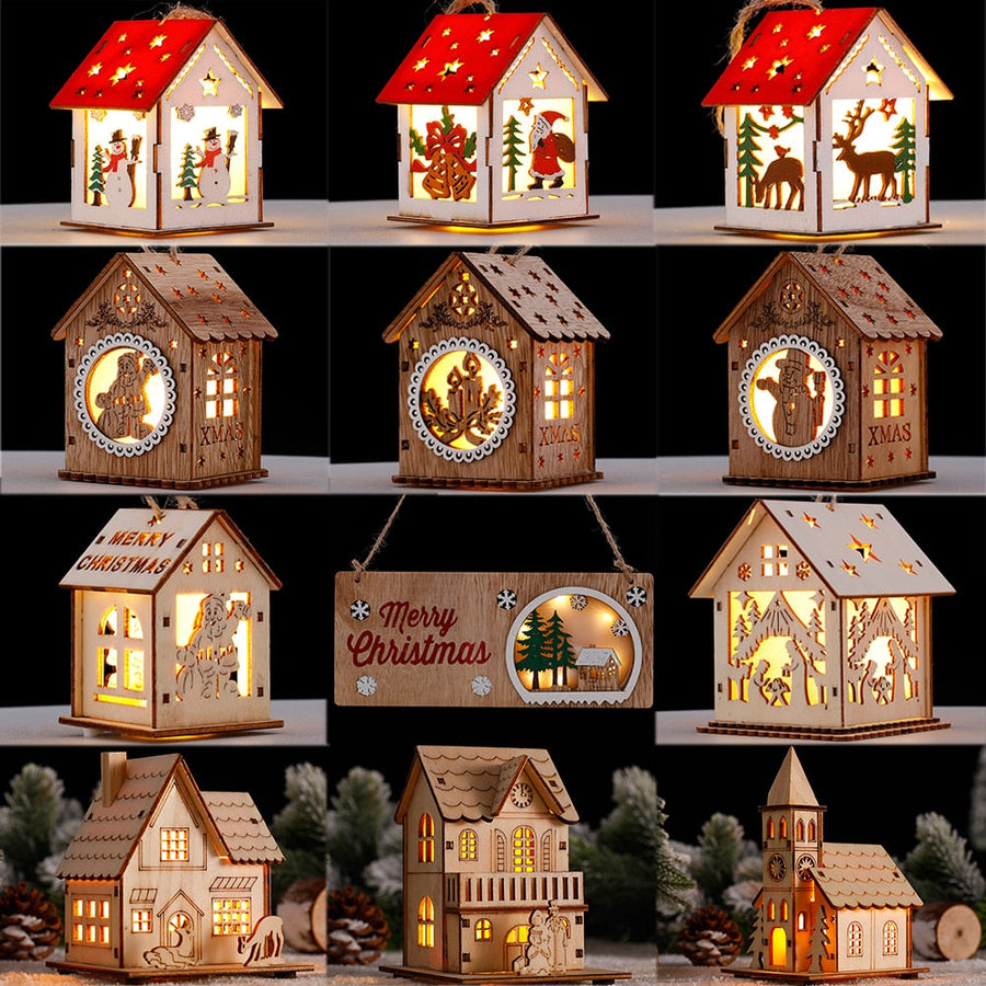 DIY Wooden Hanging House Decor Glowing Lamp - Image 7