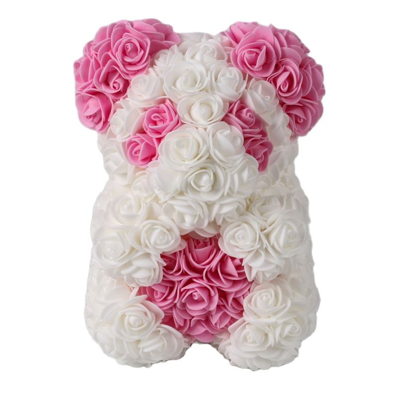Artificial Rose Flowers Teddy Bear - Image 25