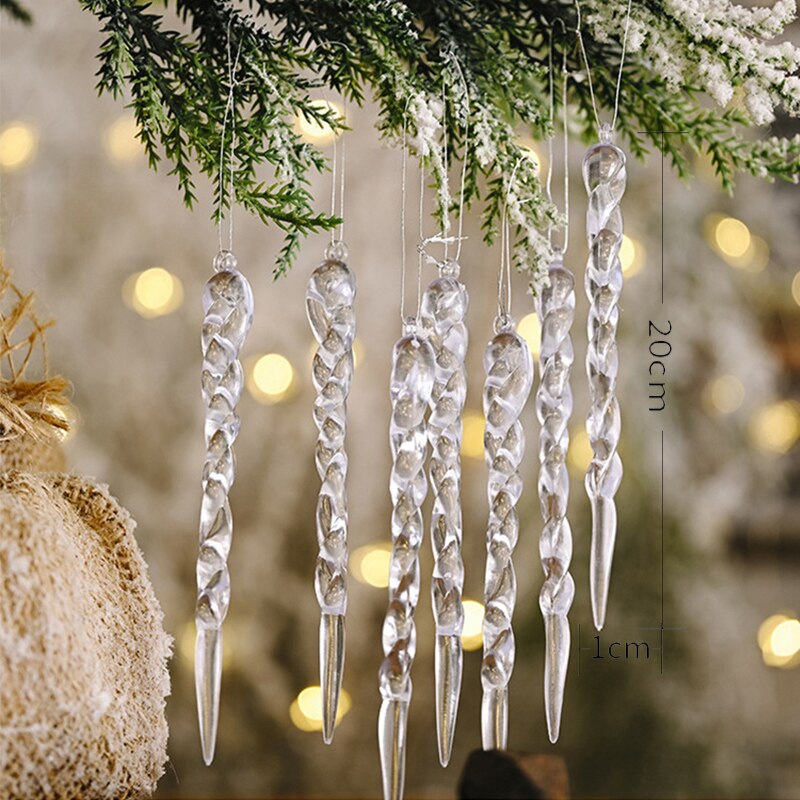 12Pcs Christmas Tree Decoration Artificial Icicles - Image 4