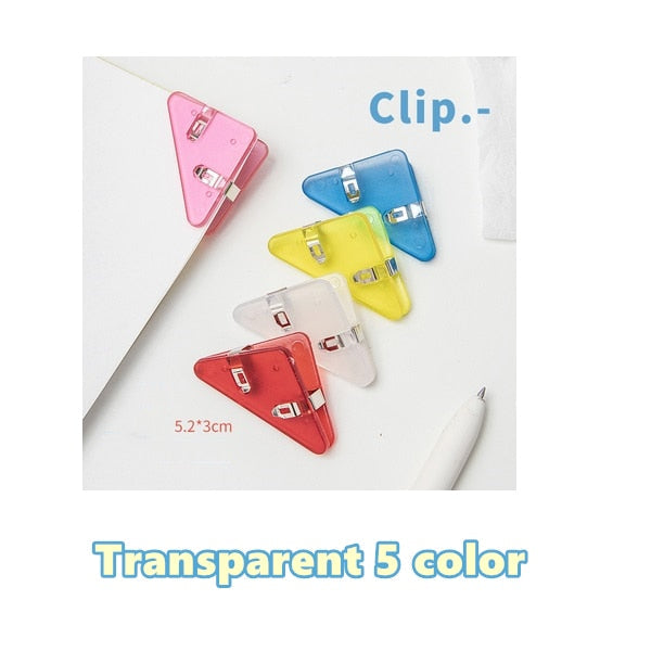 Easy Mark Colorful Triangle Book Corner Clip - Image 12
