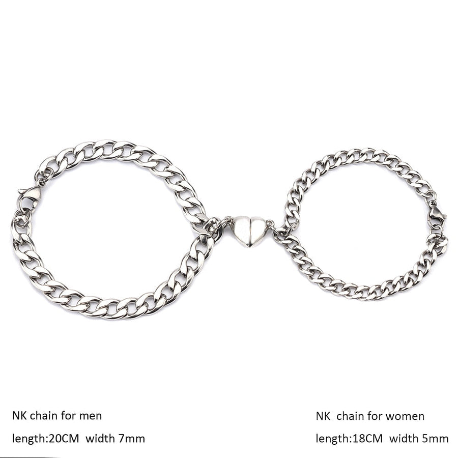Heart-Shaped Magnet Couples Bracelet - Image 7