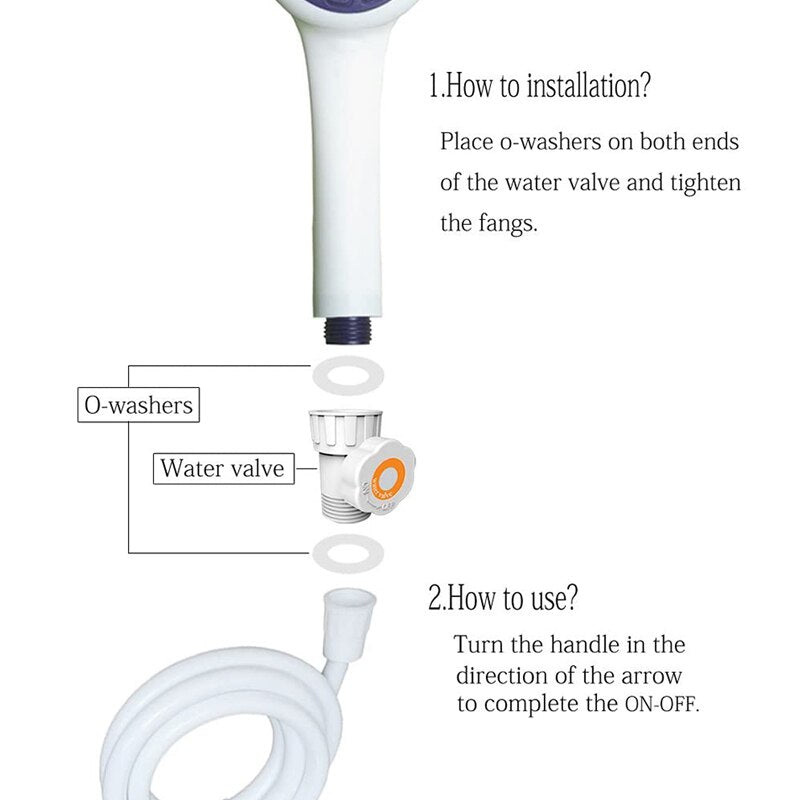 Portable Electric Outdoor Camping Shower Set - Image 5