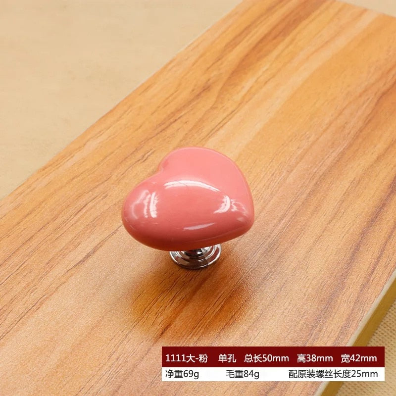 Ceramic Heart Door Cabinet Handle - Image 16