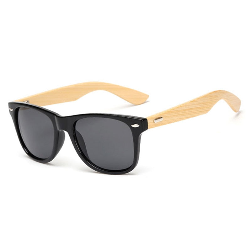 Bamboo Retro Wood Sunglasses - Image 2
