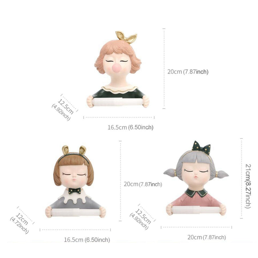 Fancy Girl Toilet Paper Roll Holder - Image 3