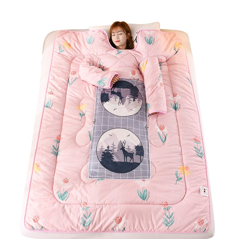 Lazy Wearable Cute Printed Comforter - Image 2