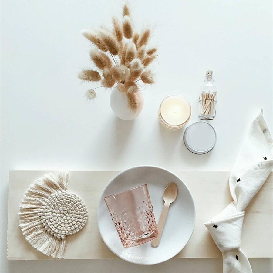 Nordic Macrame Cup Cloth Coaster - Image 3