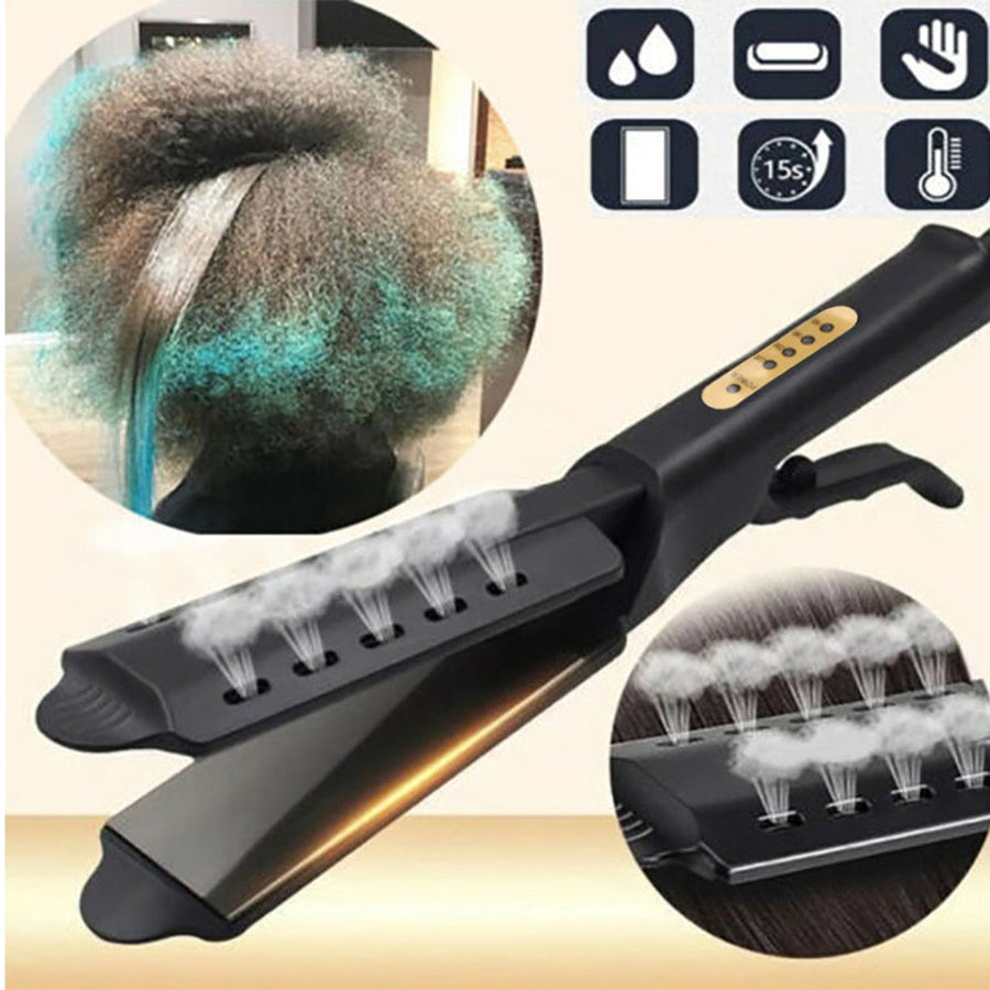 Heat Flex Adjustable Ceramic Iron Hair Styling Straightener - Image 1