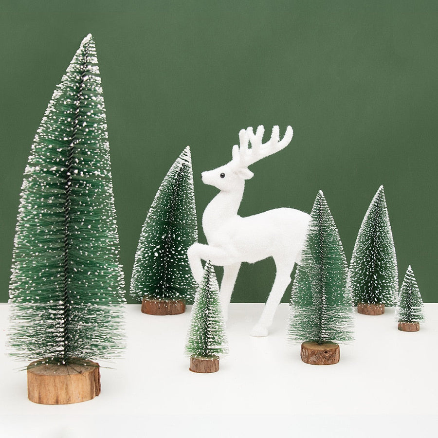 Holiday Cheer Mini Pine Tree Decor - Image 1