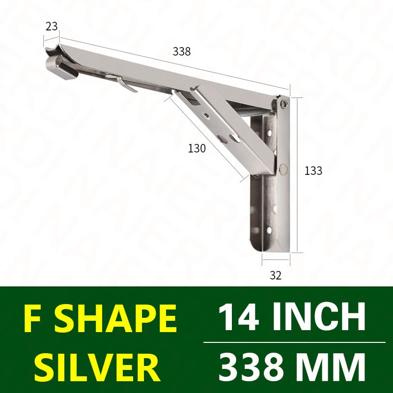 Wall-Mounted Foldable Shelf Organizer Bracket - Image 14