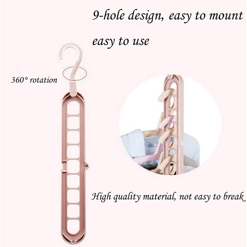 Adjustable Folding Magic Multi Hooks Hanger - Image 2