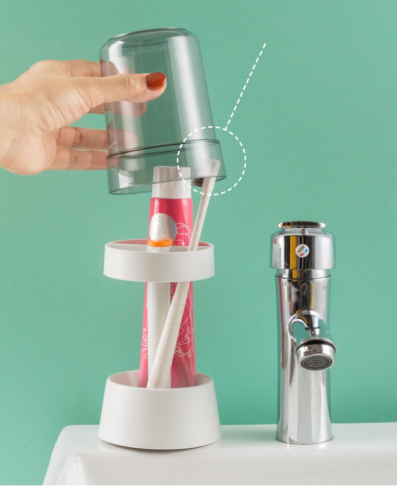 Creative Anti-Dust Protective Toothbrush Holder - Image 4