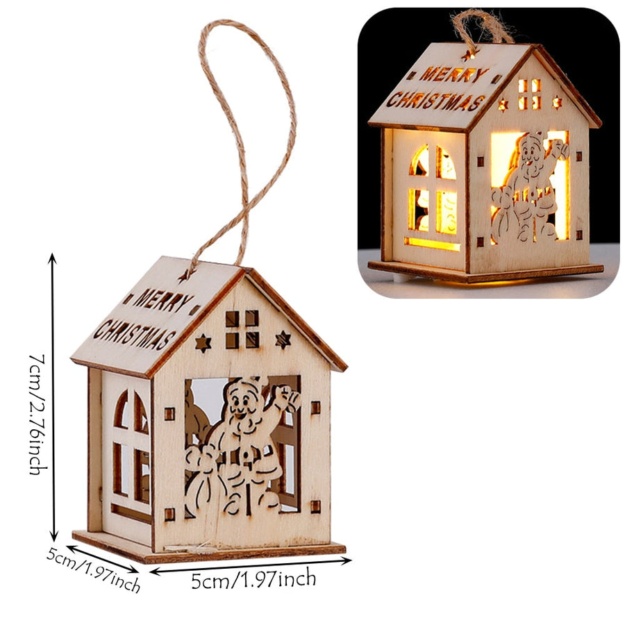 DIY Wooden Hanging House Decor Glowing Lamp - Image 12