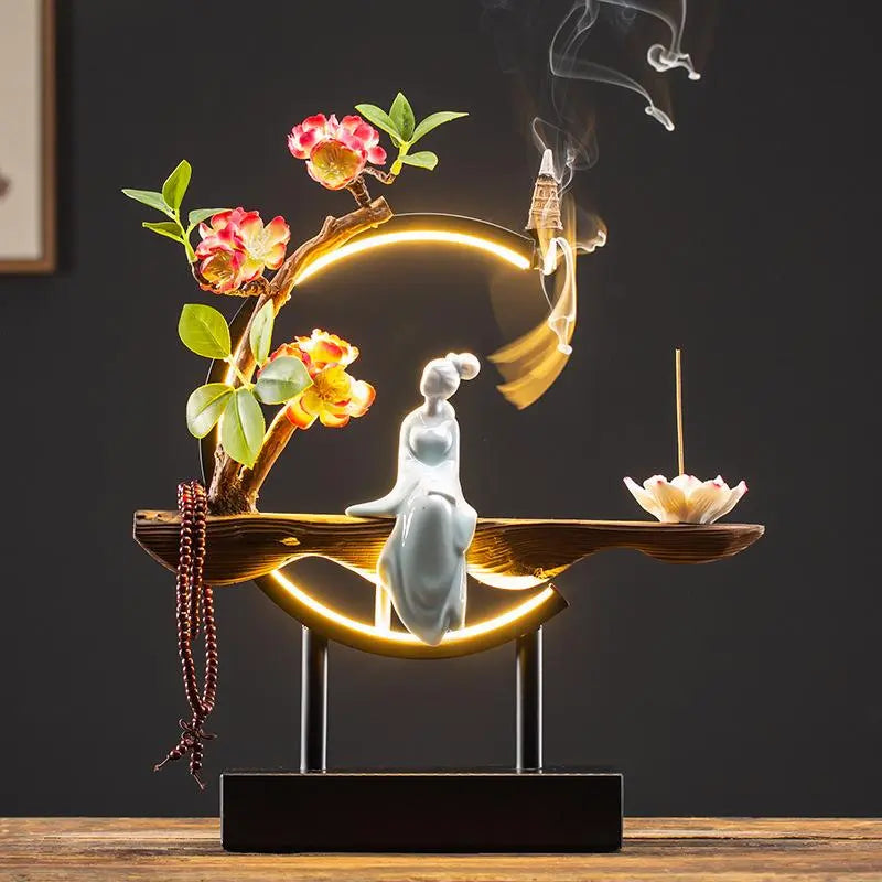 Zen Serenity Waterfall Backflow Incense Burner - Image 11