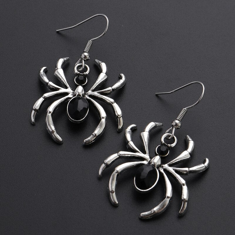 Black Spider Artsy Mystical Earrings - Image 5