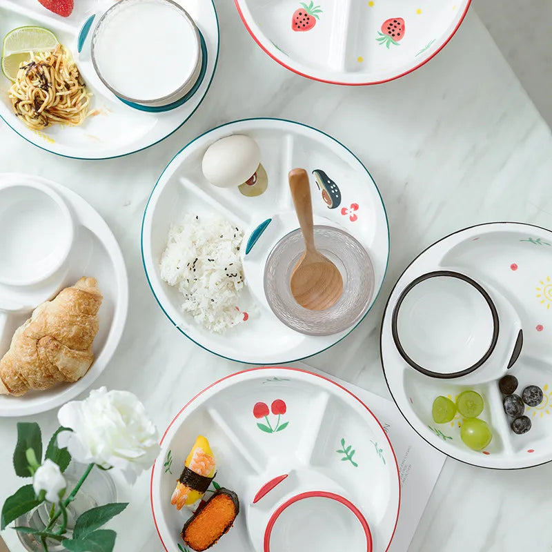 Breakfast Combo Nordic Ceramic Plate - Image 1